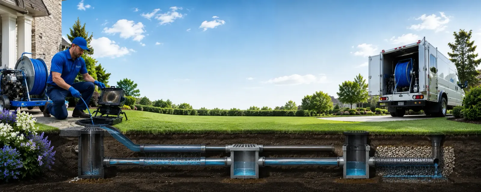 Outdoor drain cleaning information for Trafalgar, IN